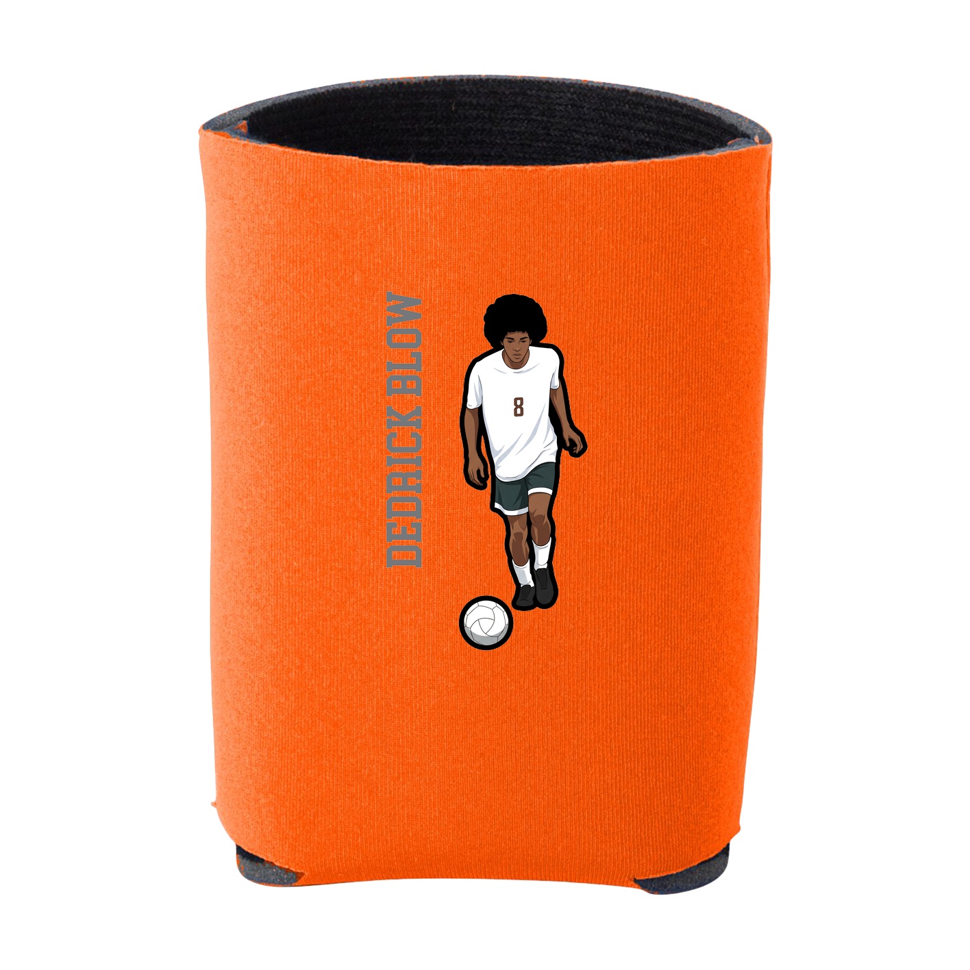 Can Holder — Name Vertical in Orange