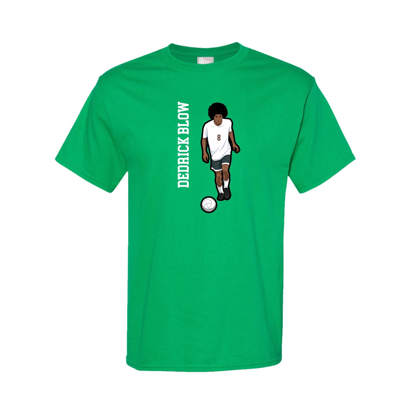 Tee — Name Vertical in Green