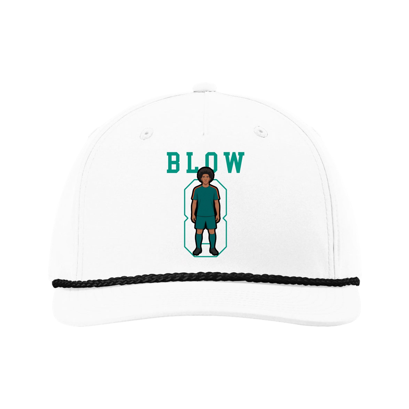 Five-Panel Classic Rope Cap — Shirsey in White