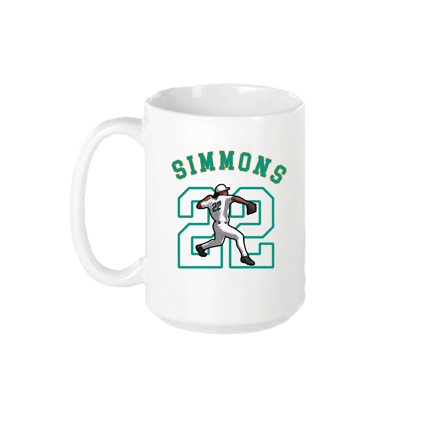 15oz Coffee Mug — Shirsey Arch in White