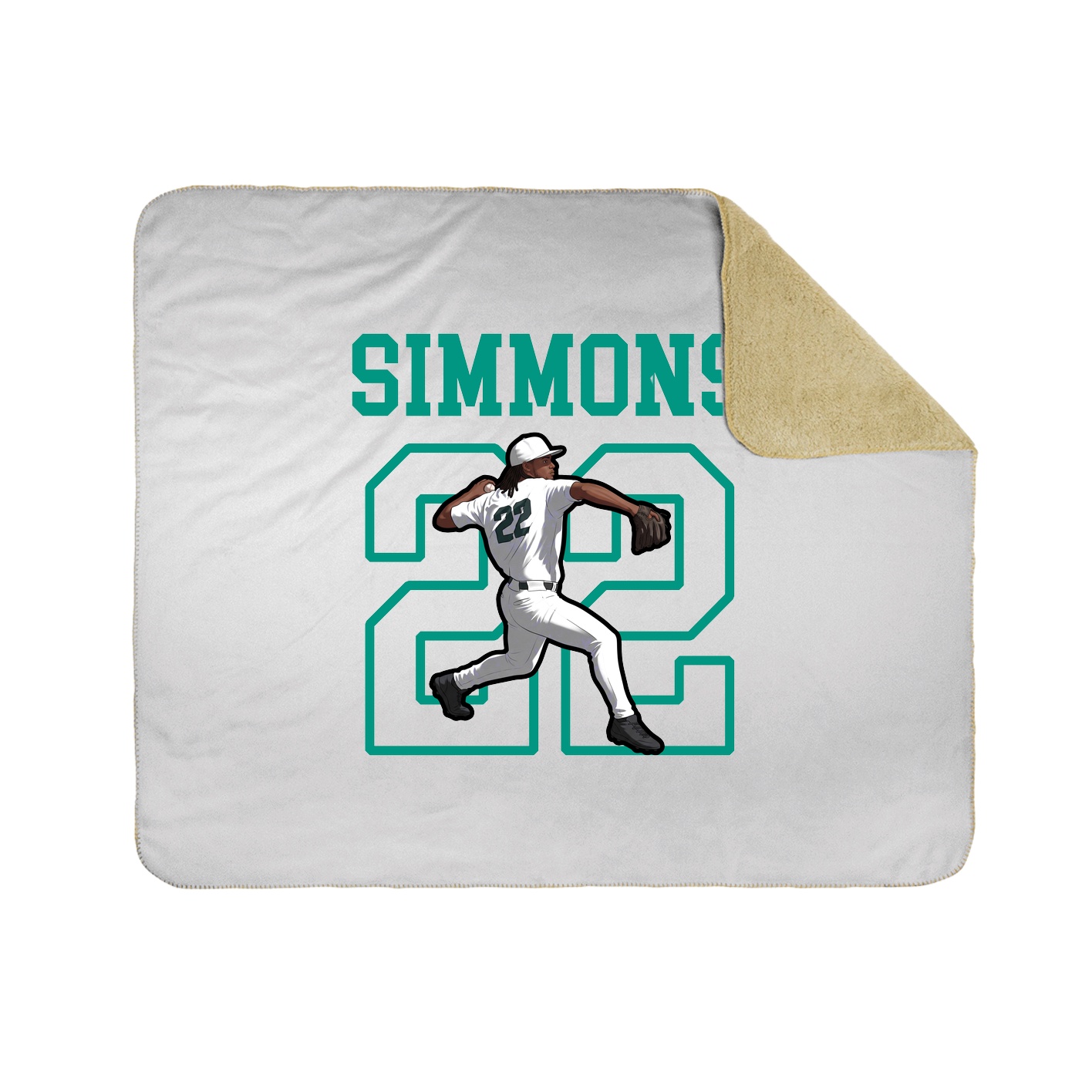 Throw Blanket — Shirsey in White