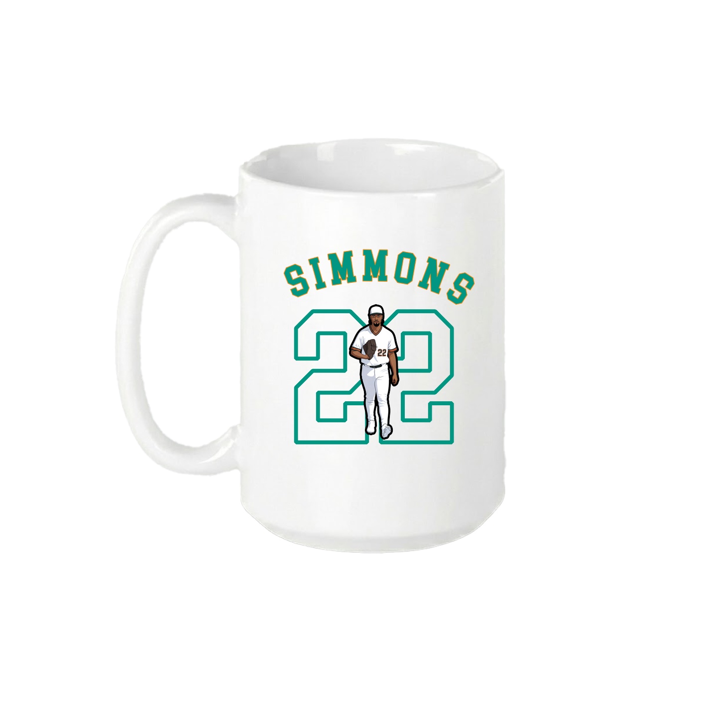 15oz Coffee Mug — Shirsey Arch in White