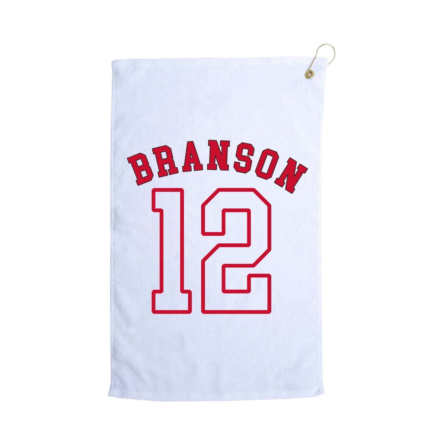 Golf Towel — Shirsey Arch in White