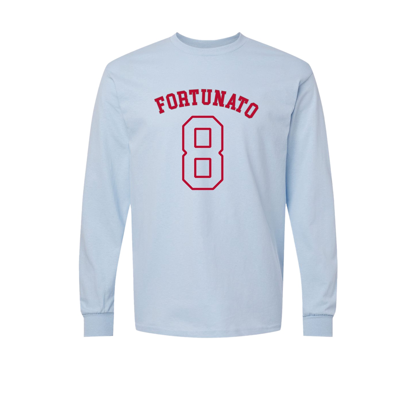 Long Sleeve Tee — Shirsey Arch in Light Blue