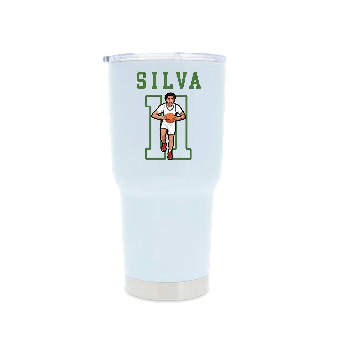 30oz Stainless Steel Tumbler — Shirsey in White