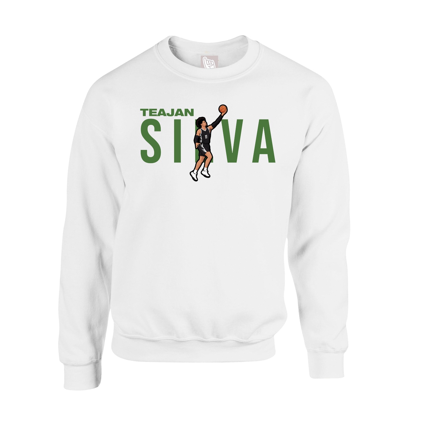 Fleece Crew — Player Name in White