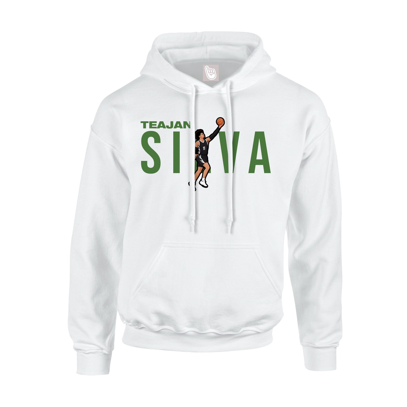 Youth Hoodie — Player Name in White