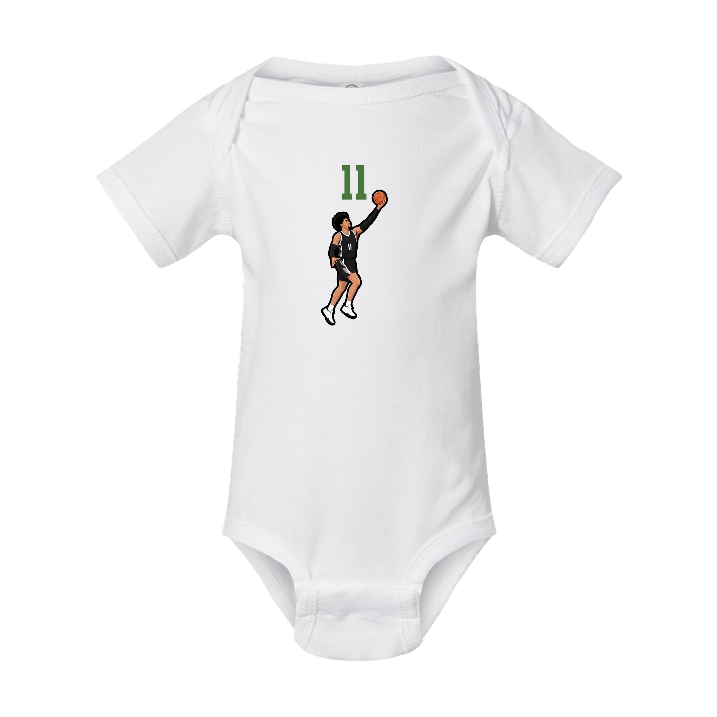 Baby Onesie — Number Top in White