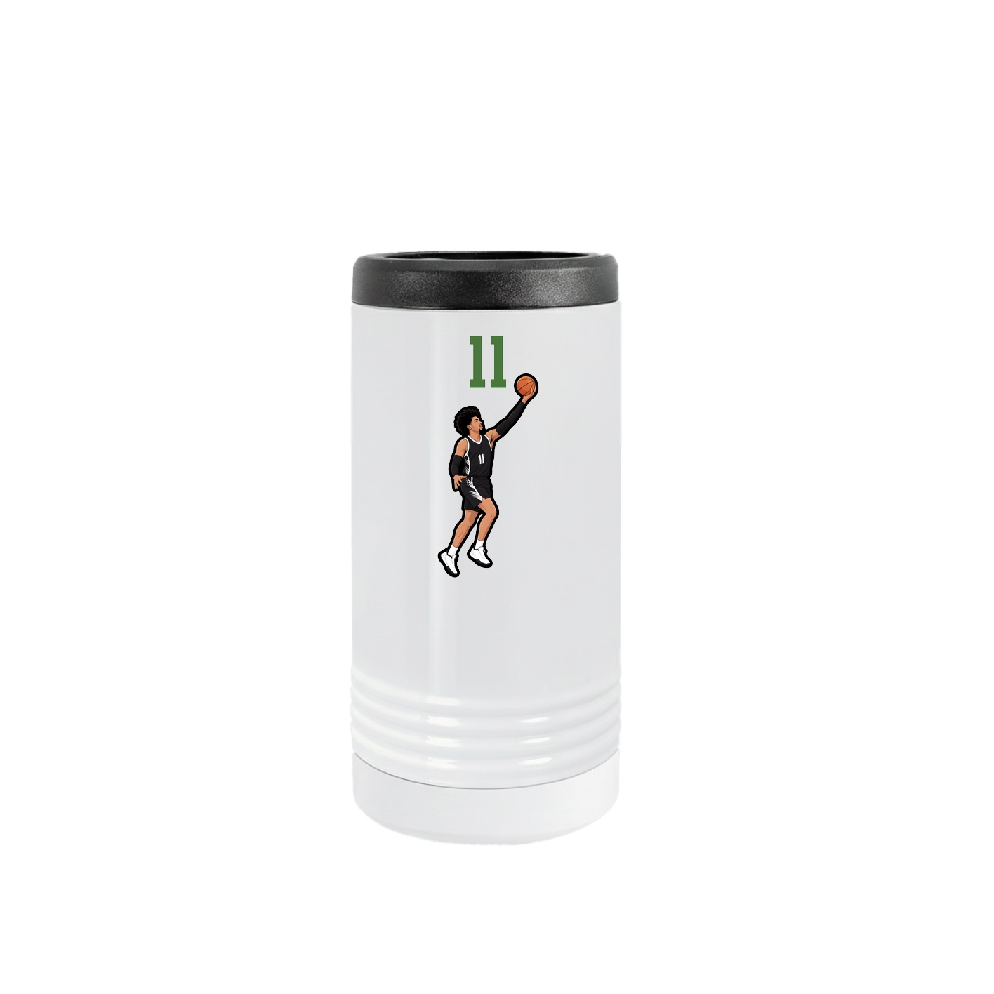 Slim Beverage Holder — Number Top in White