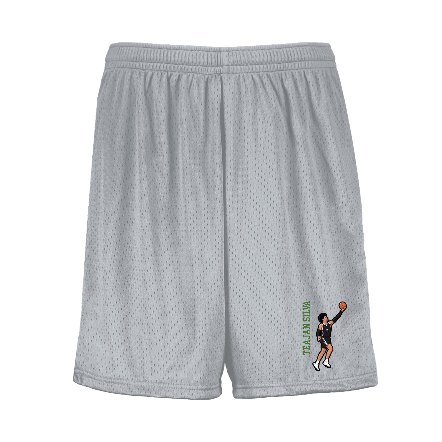 Shorts — Name Vertical in Silver