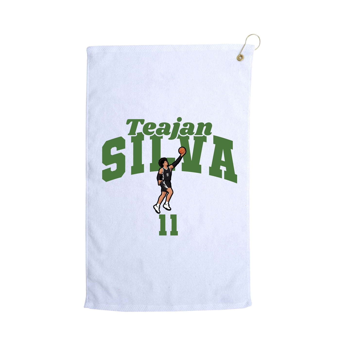 Golf Towel — Signature Arch in White