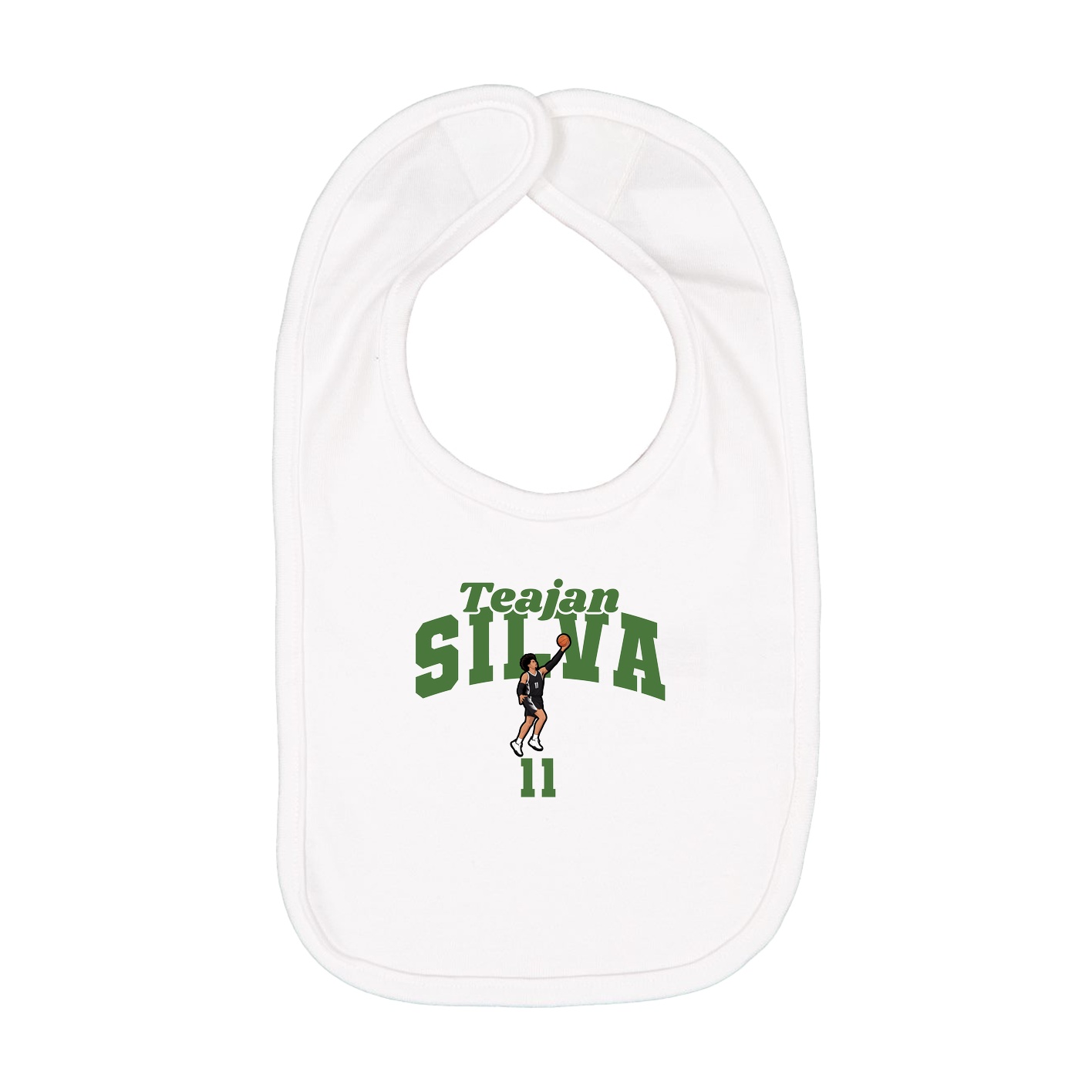 Infant Bib — Signature Arch in White