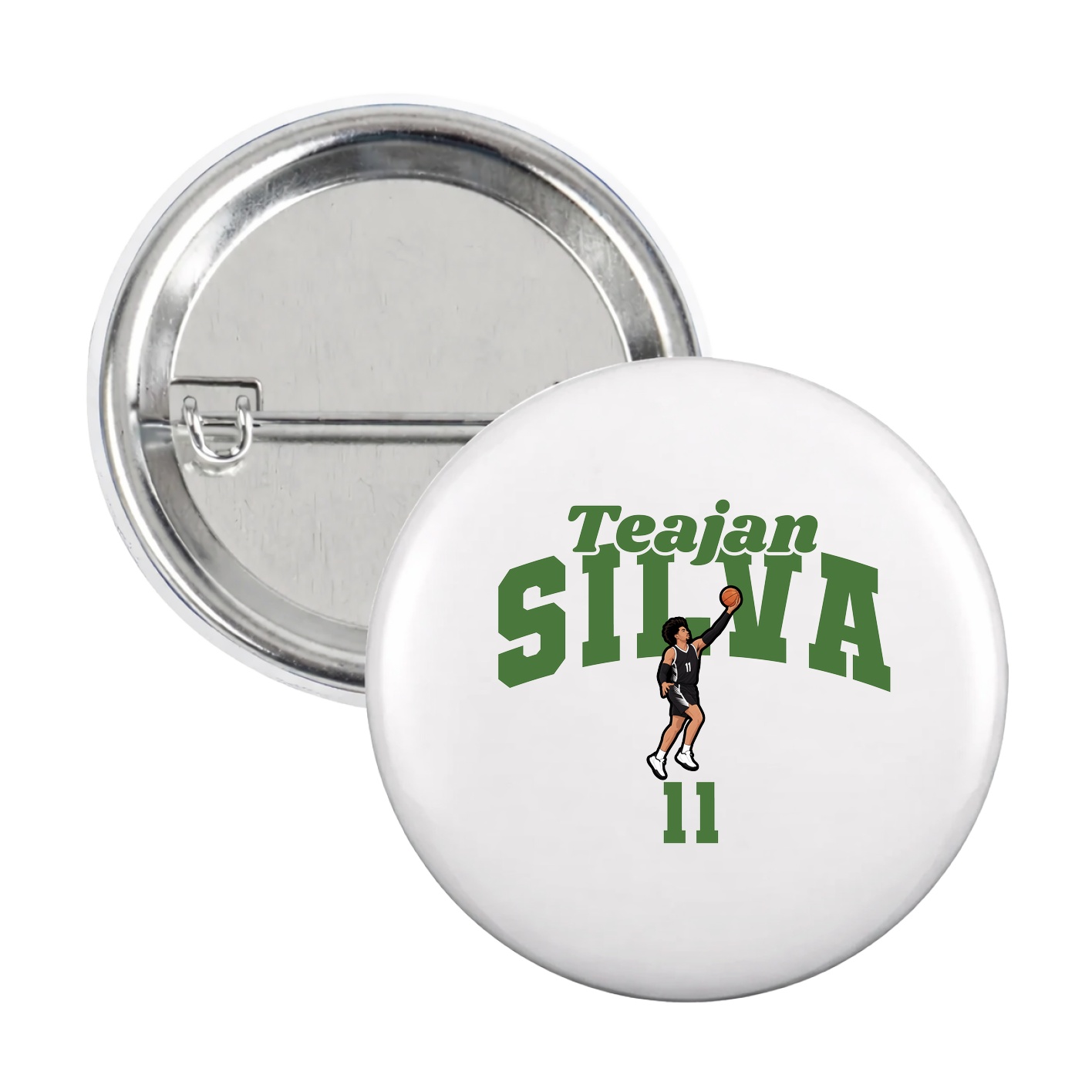 Game Day Button — Signature Arch in White