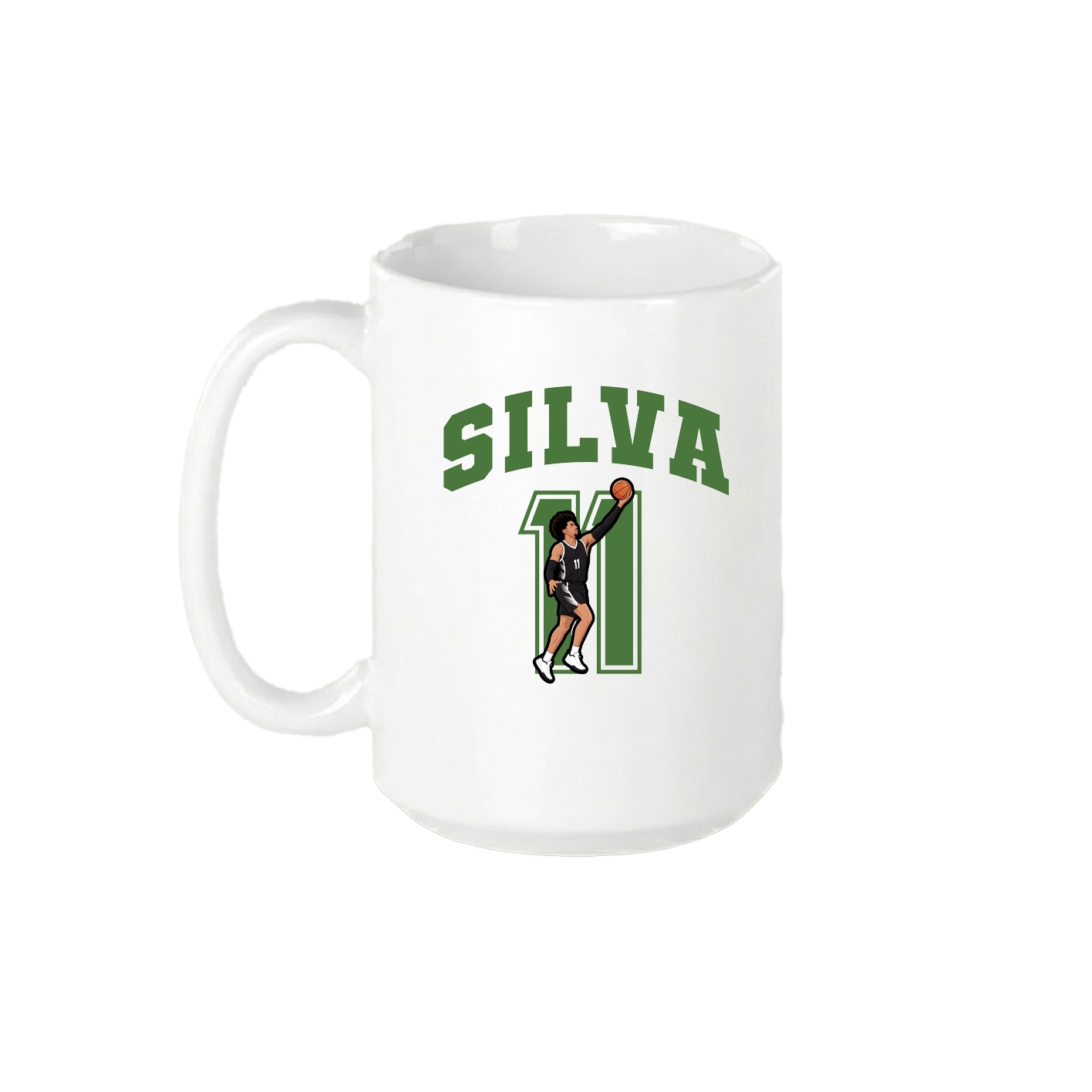 15oz Coffee Mug — Number in White