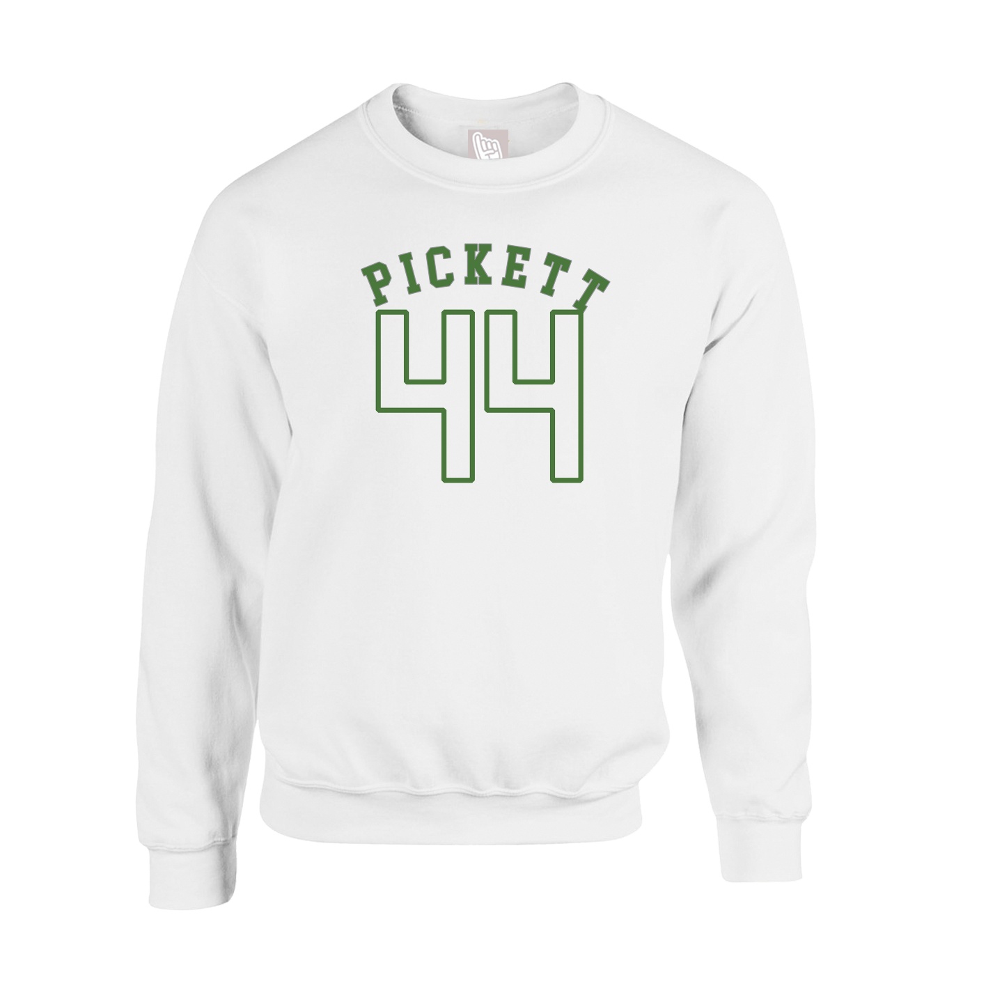 Fleece Crew — Shirsey Arch in White
