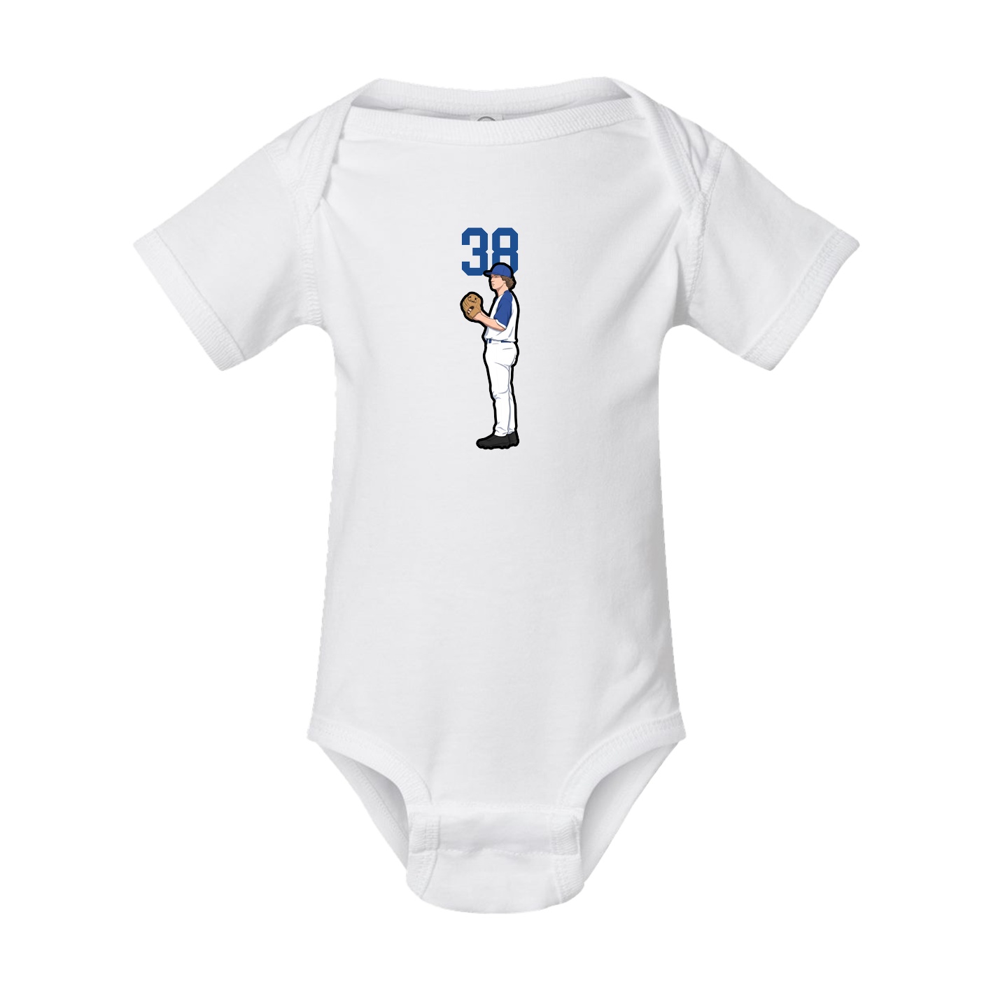 Baby Onesie — Number Top in White