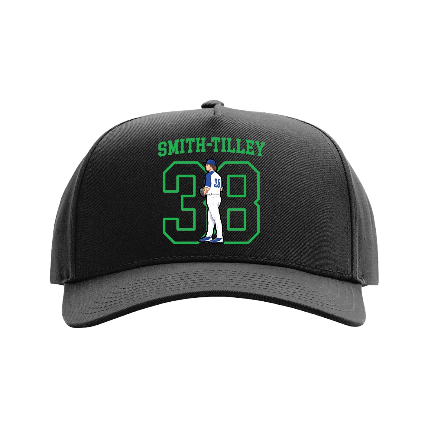 Full Fabric Five-Panel Champ Cap — Shirsey in Black