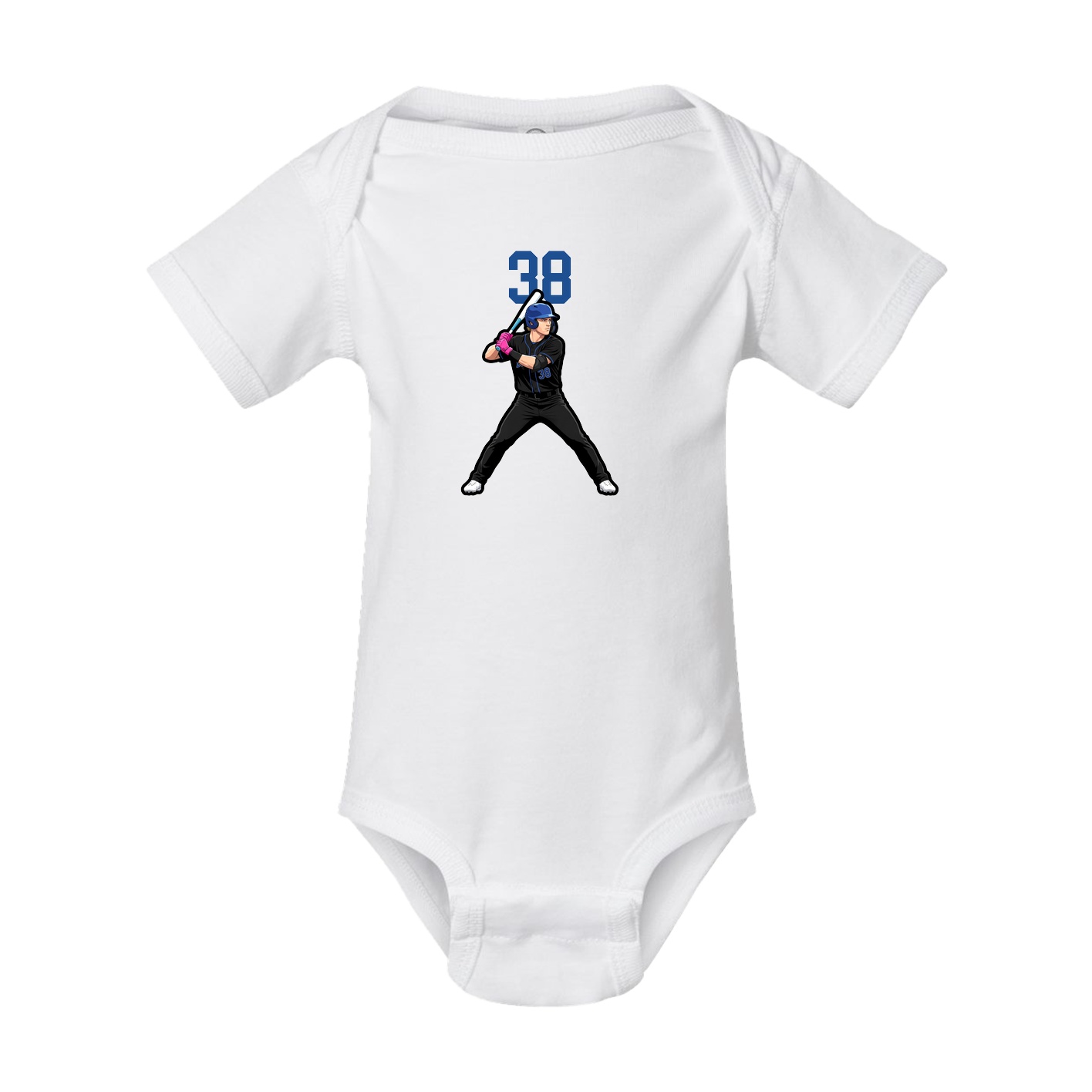Baby Onesie — Number Top in White