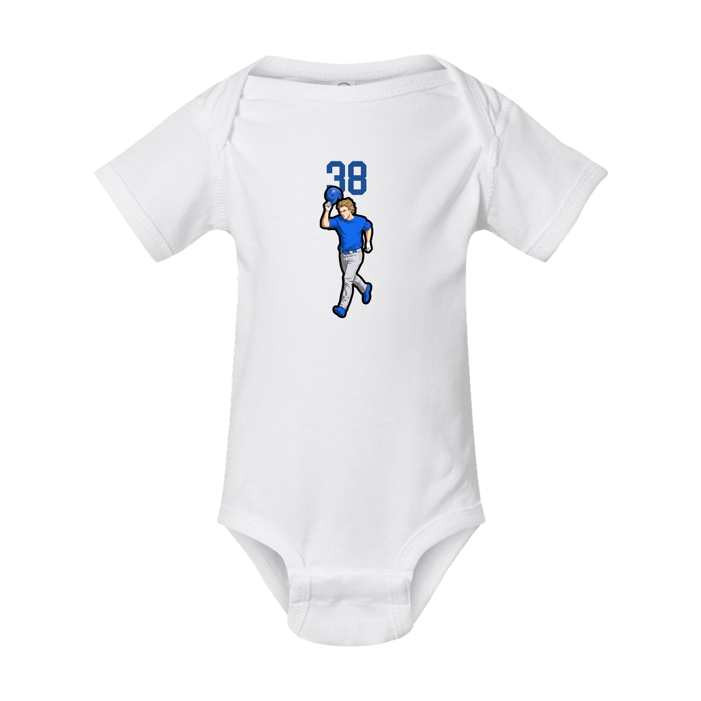 Baby Onesie — Number Top in White