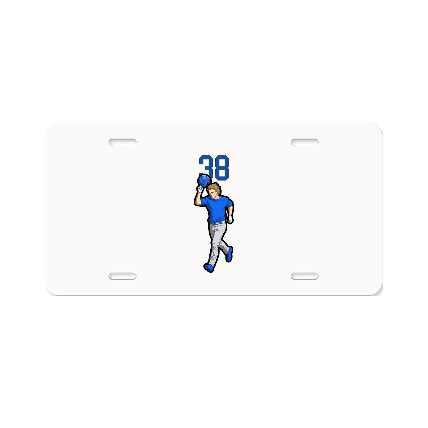 License Plate — Number Top in Classic