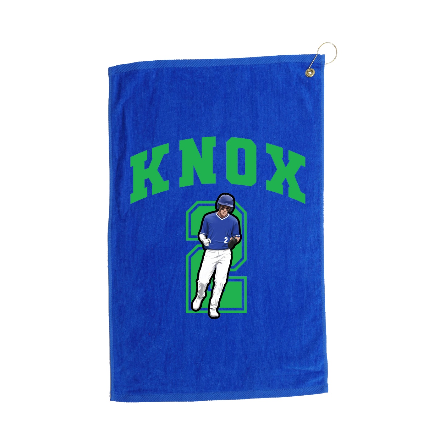 Golf Towel — Number in Royal