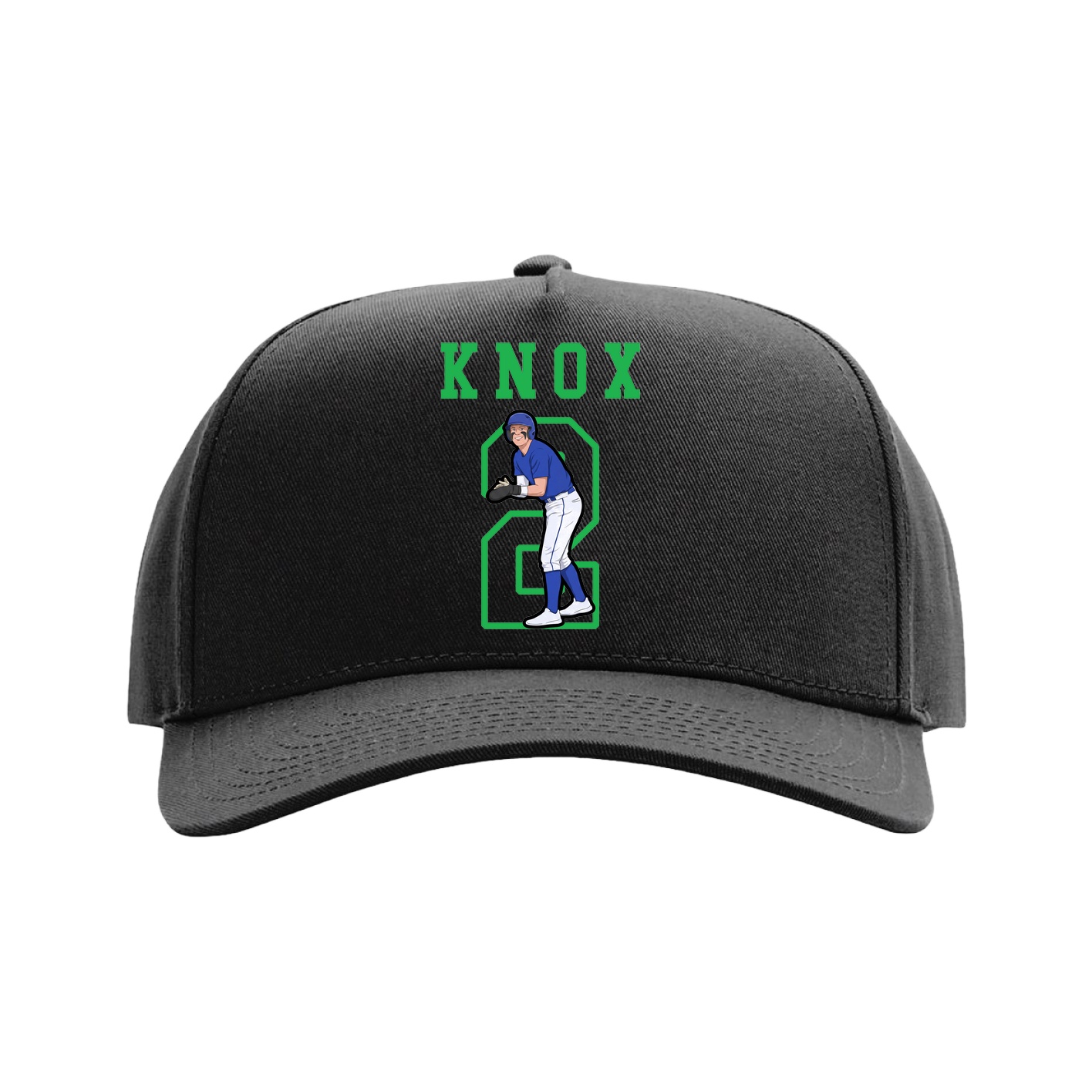 Full Fabric Five-Panel Champ Cap — Shirsey in Black