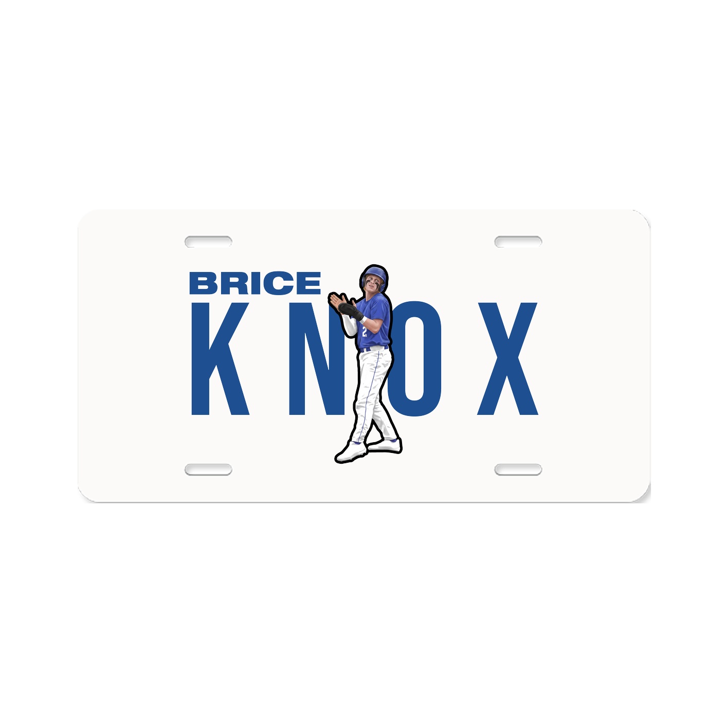 License Plate — Player Name in Classic