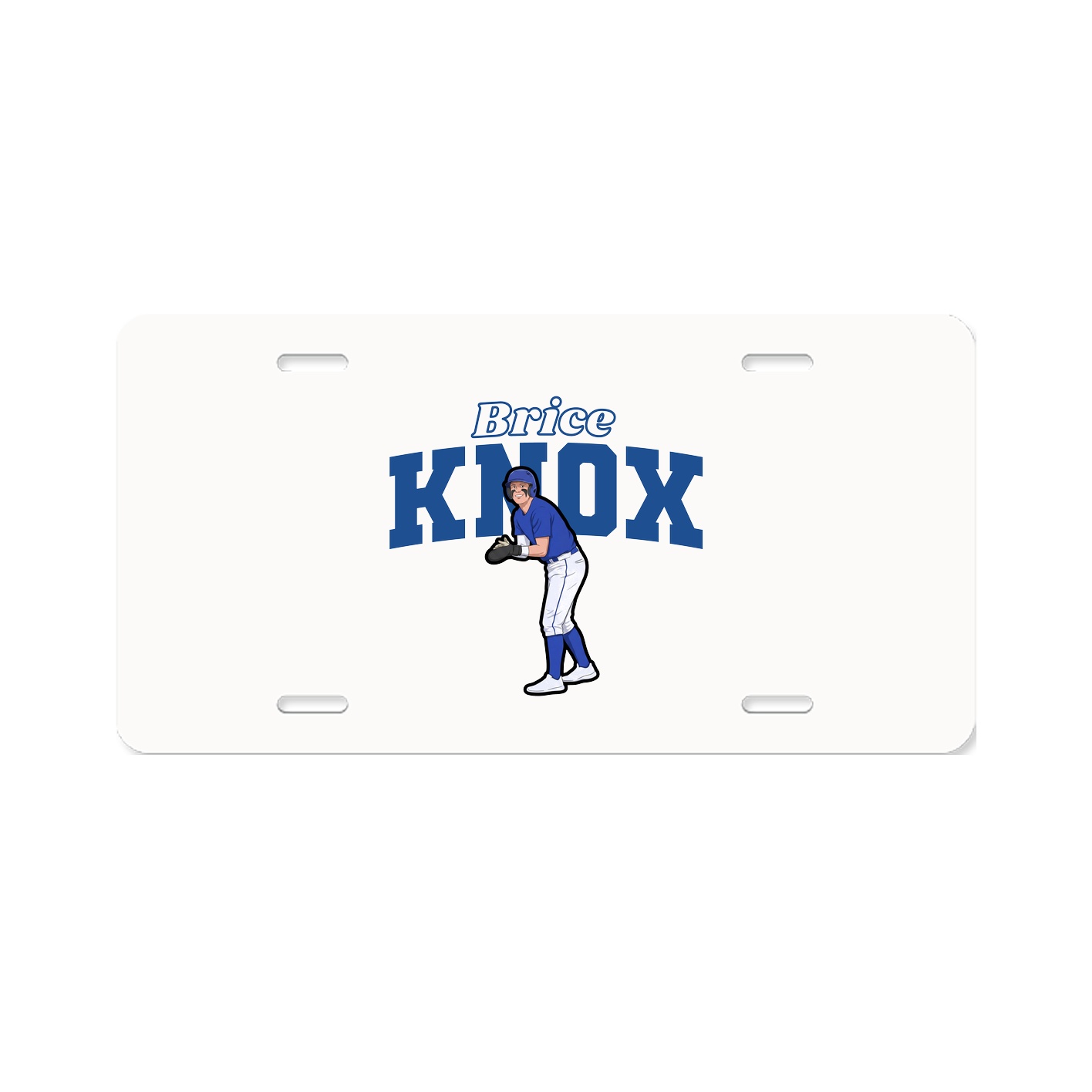 License Plate — Name Arch in Classic