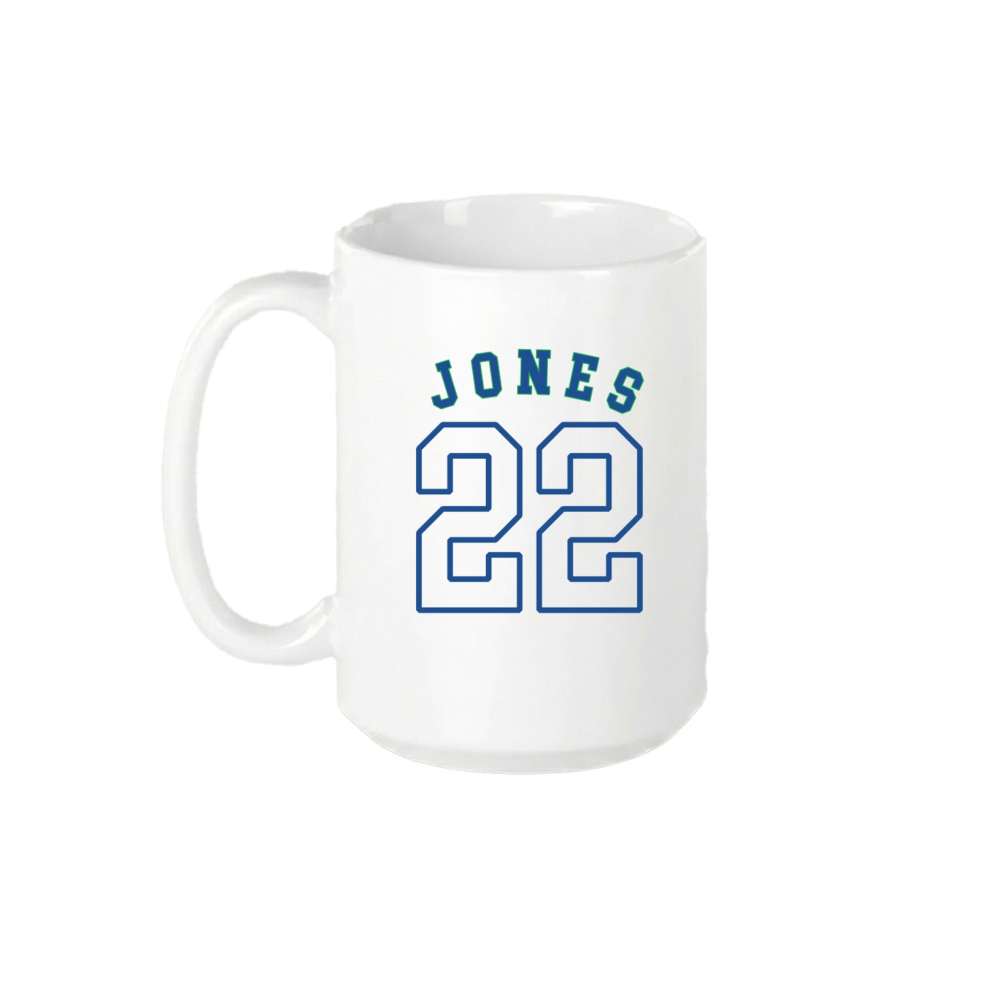 15oz Coffee Mug — Shirsey Arch in White