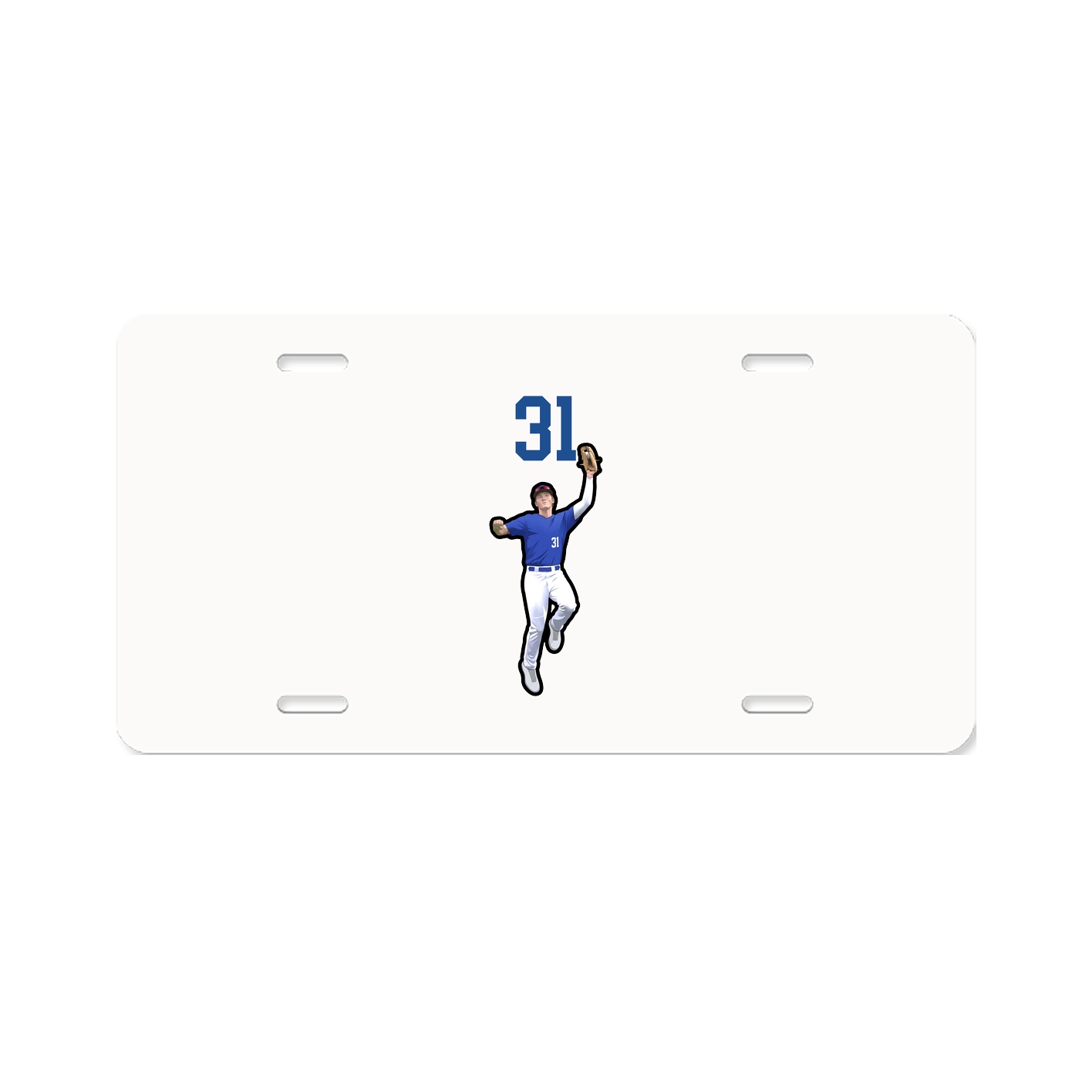 License Plate — Number Top in Classic