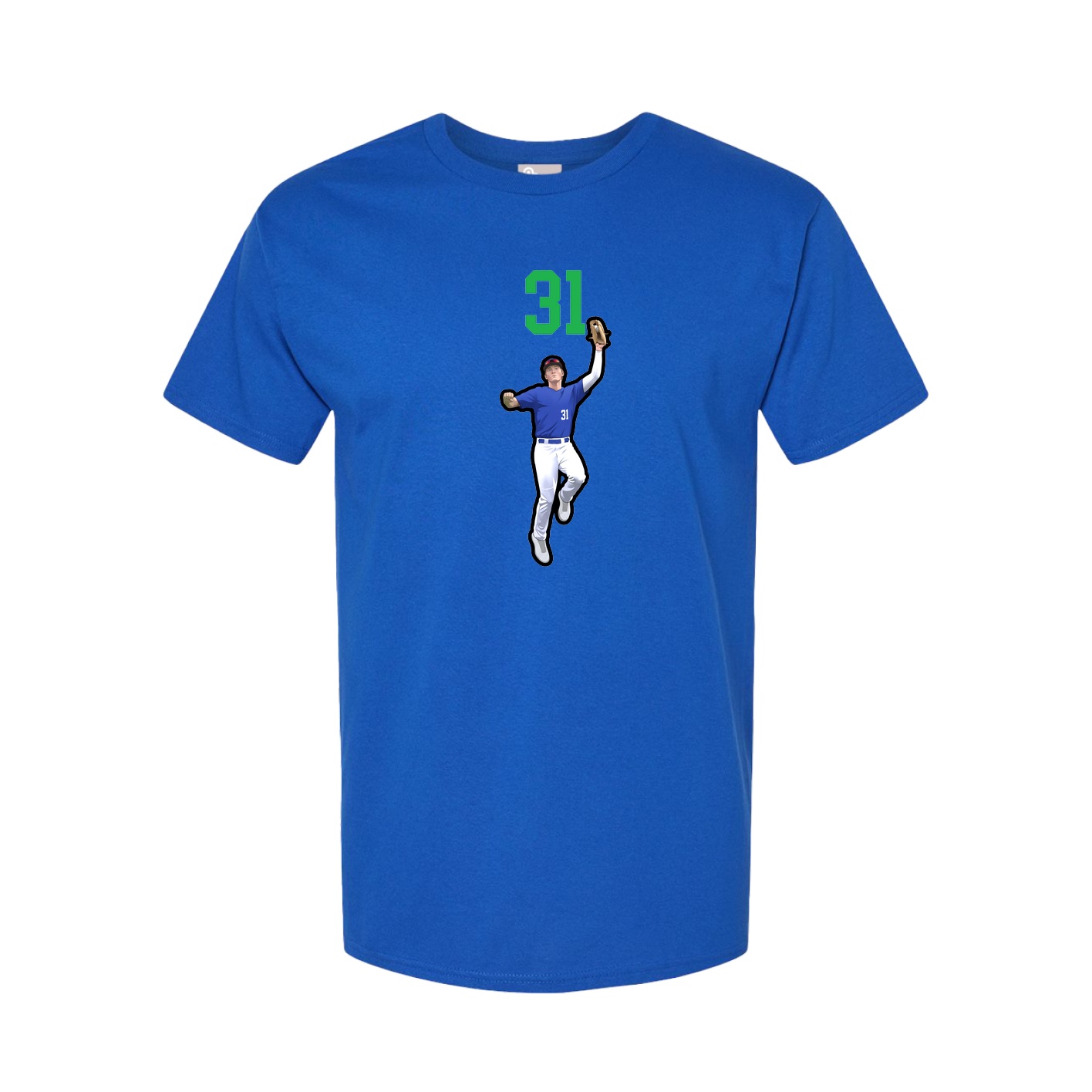 Youth Tee — Number Top in Royal