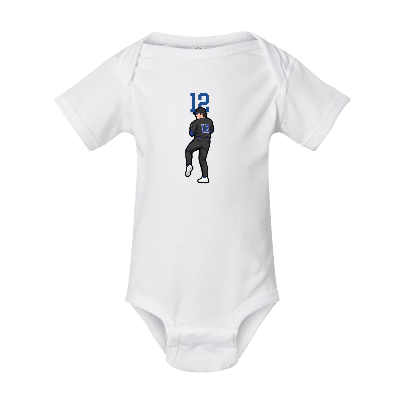 Baby Onesie — Number Top in White