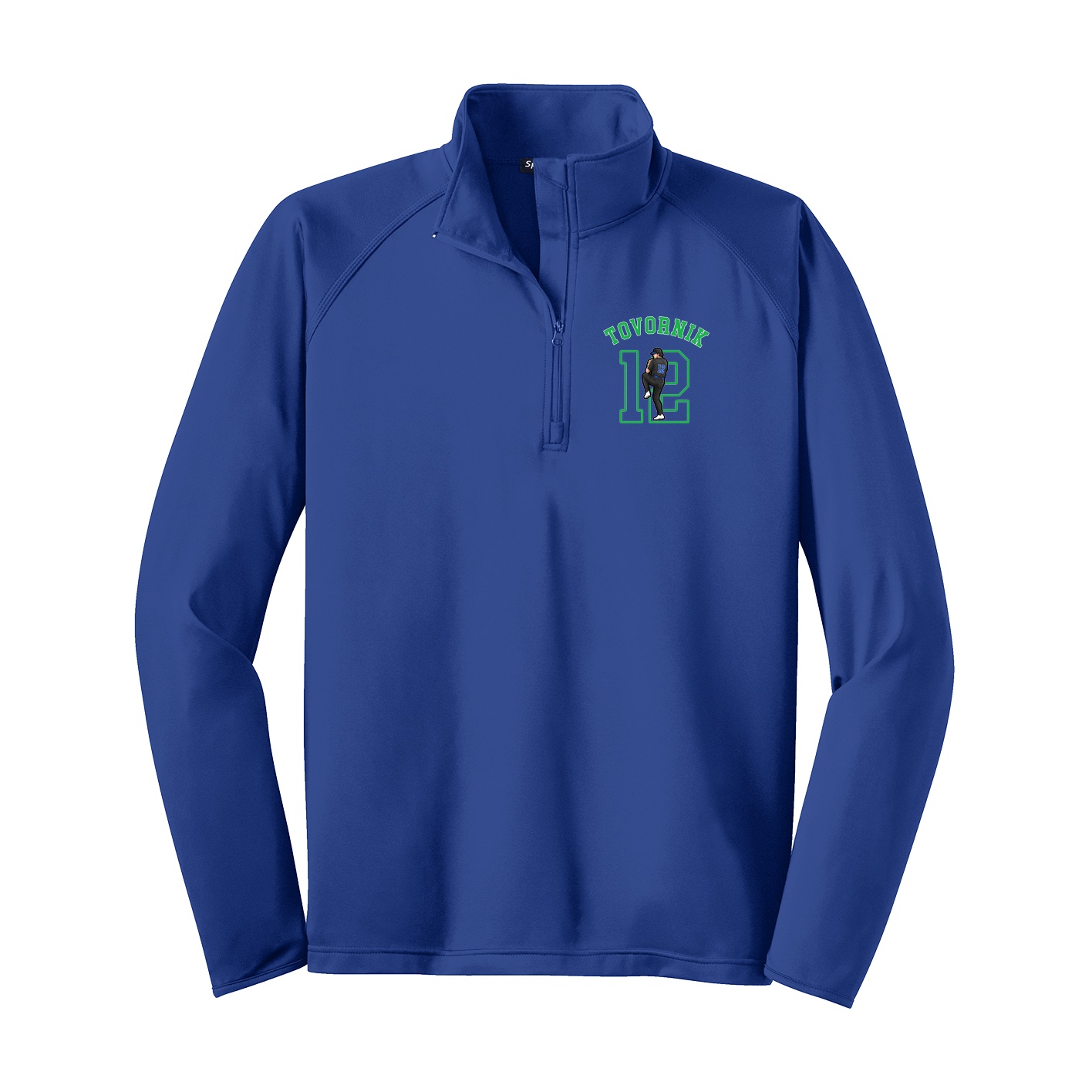 Q-Zip Pullover — Shirsey Arch in Royal