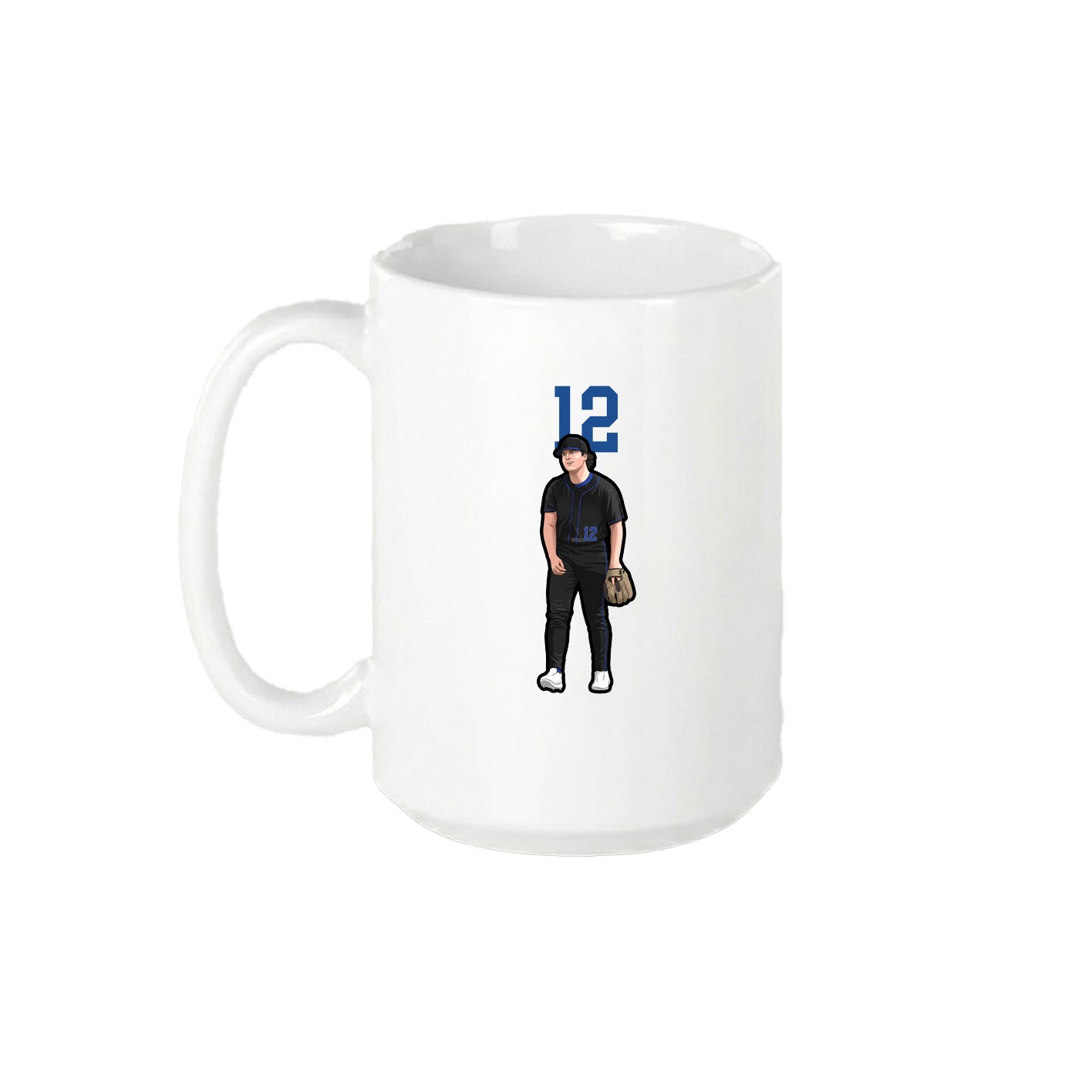15oz Coffee Mug — Number Top in White