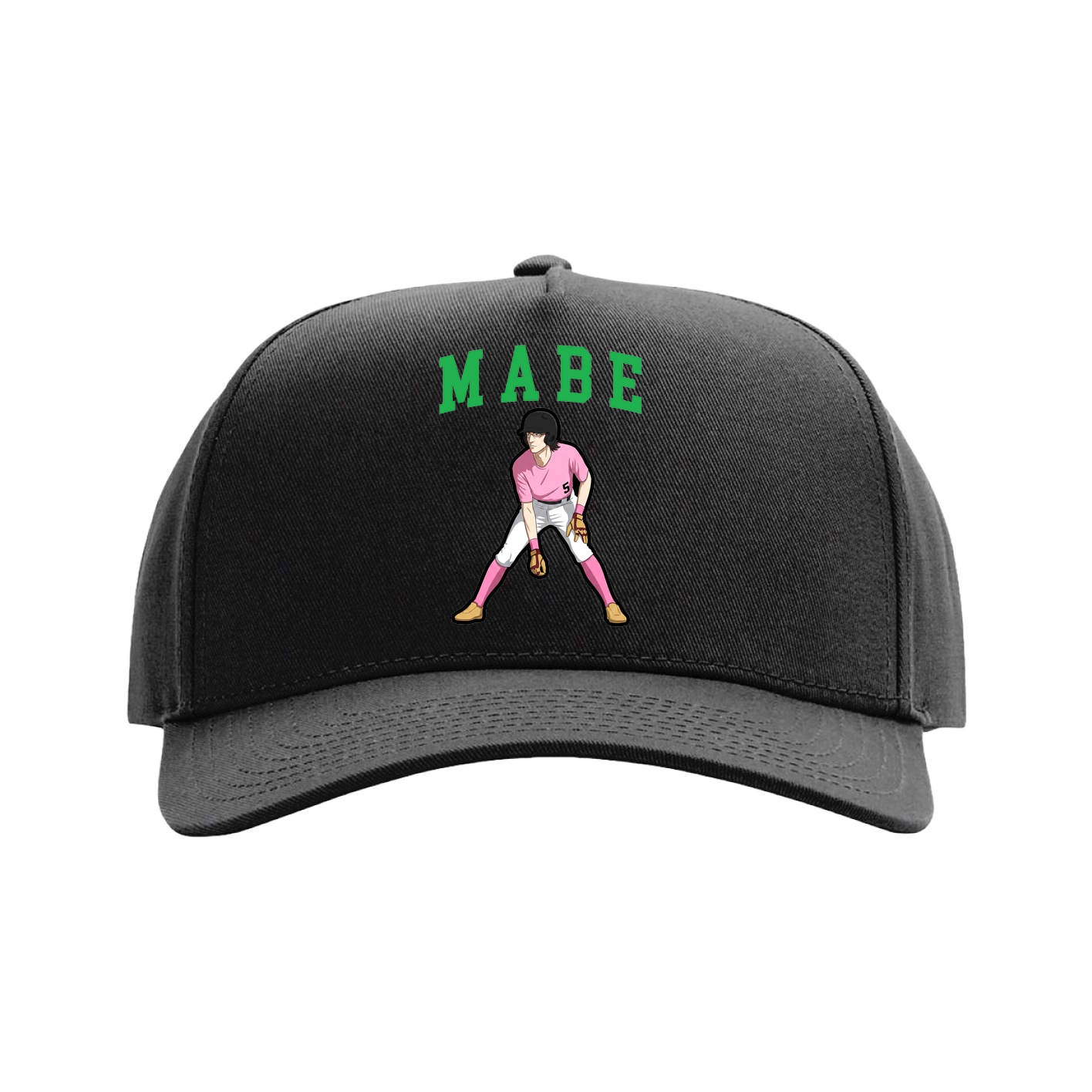 Full Fabric Five-Panel Champ Cap — Shirsey in Black