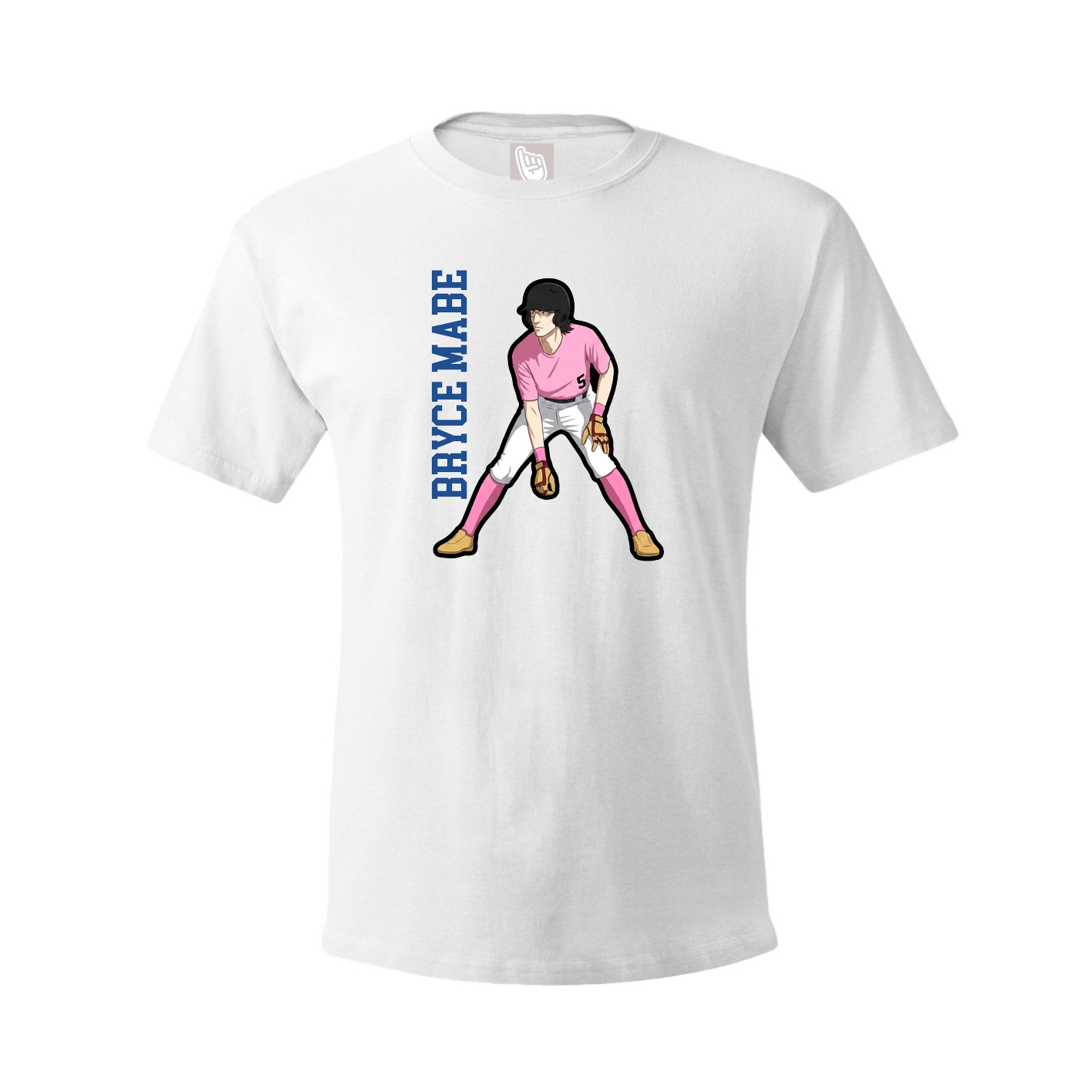 Youth Tee — Name Vertical in White