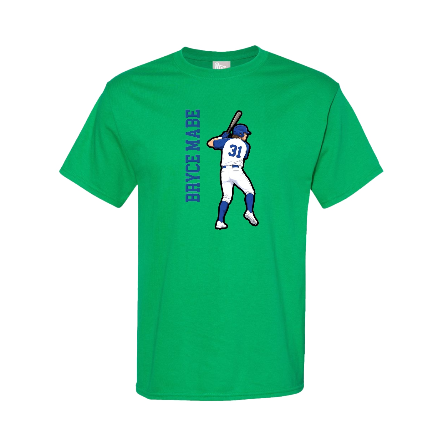 Tee — Name Vertical in Green