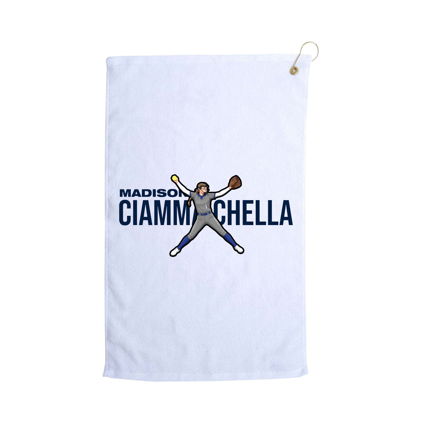 Golf Towel — Player Name in White