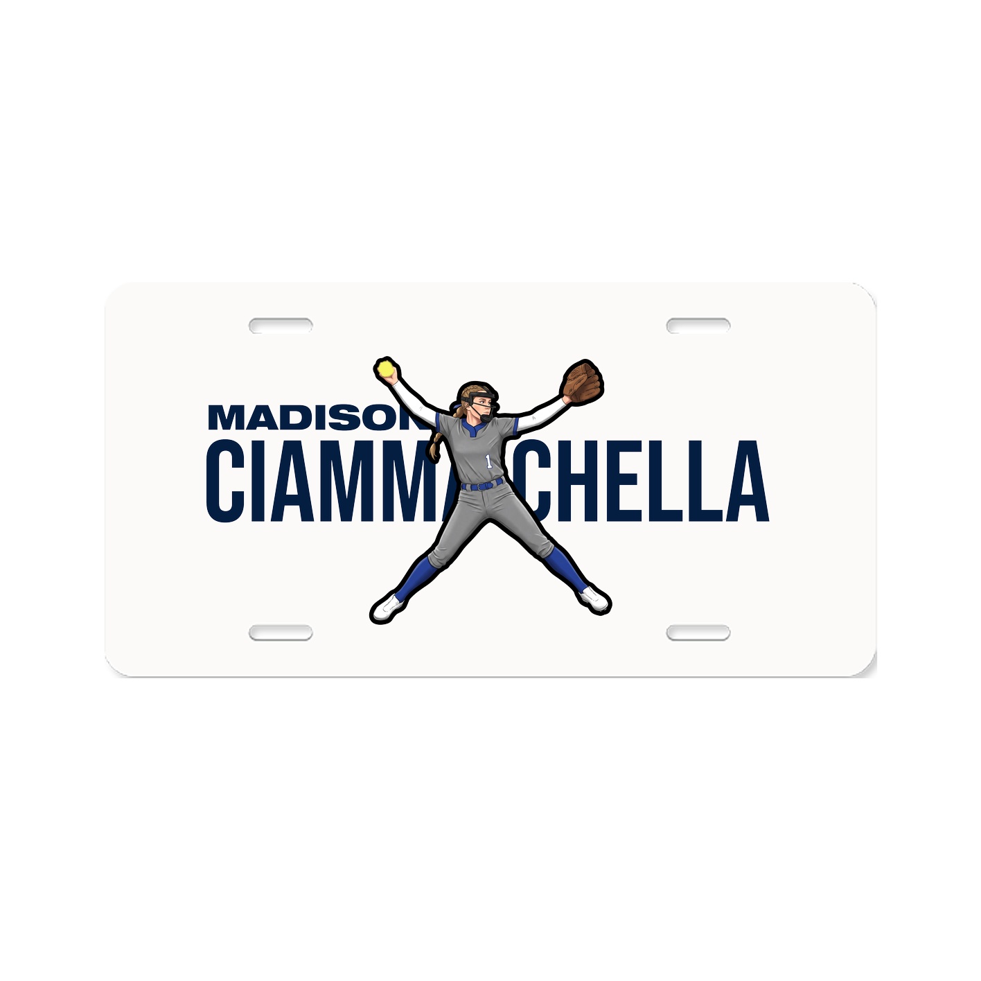 License Plate — Player Name in Classic
