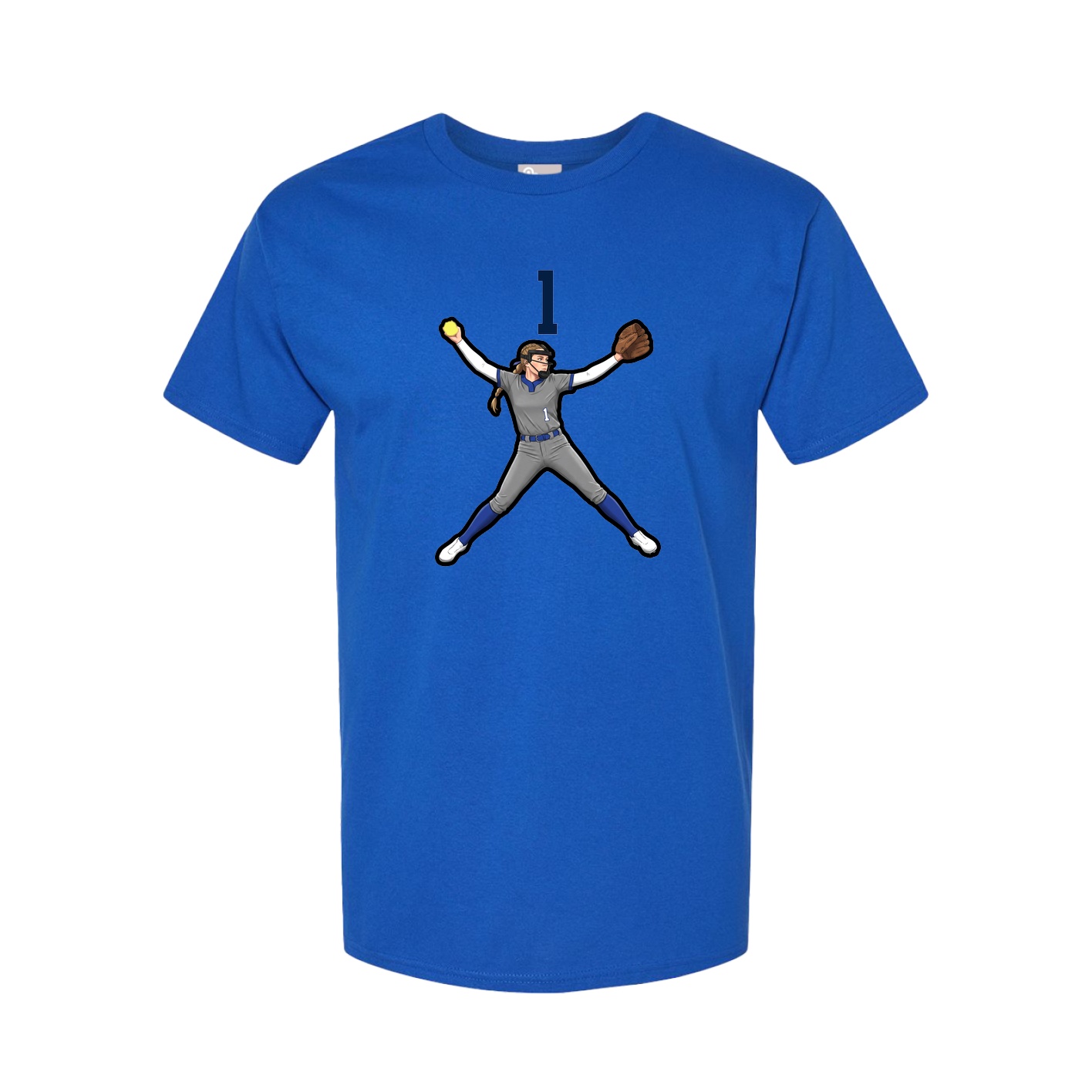 Tee — Number Top in Royal