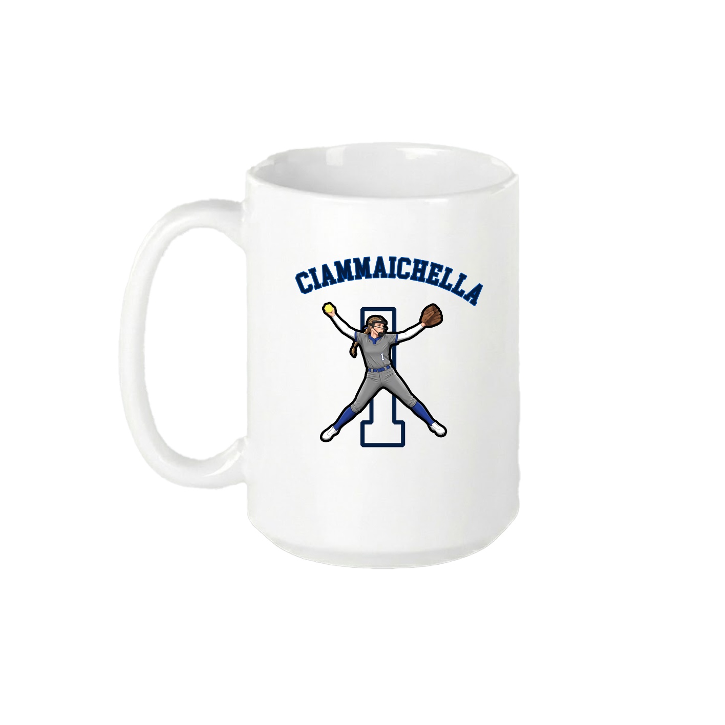 15oz Coffee Mug — Shirsey Arch in White