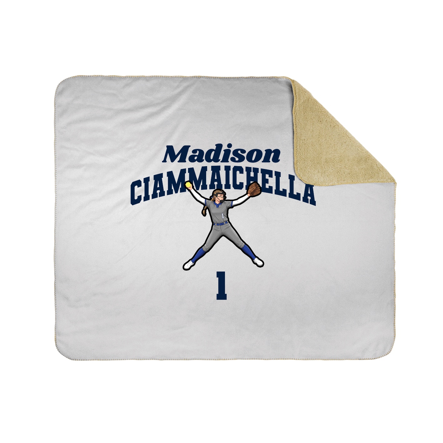 Throw Blanket — Signature Arch in White