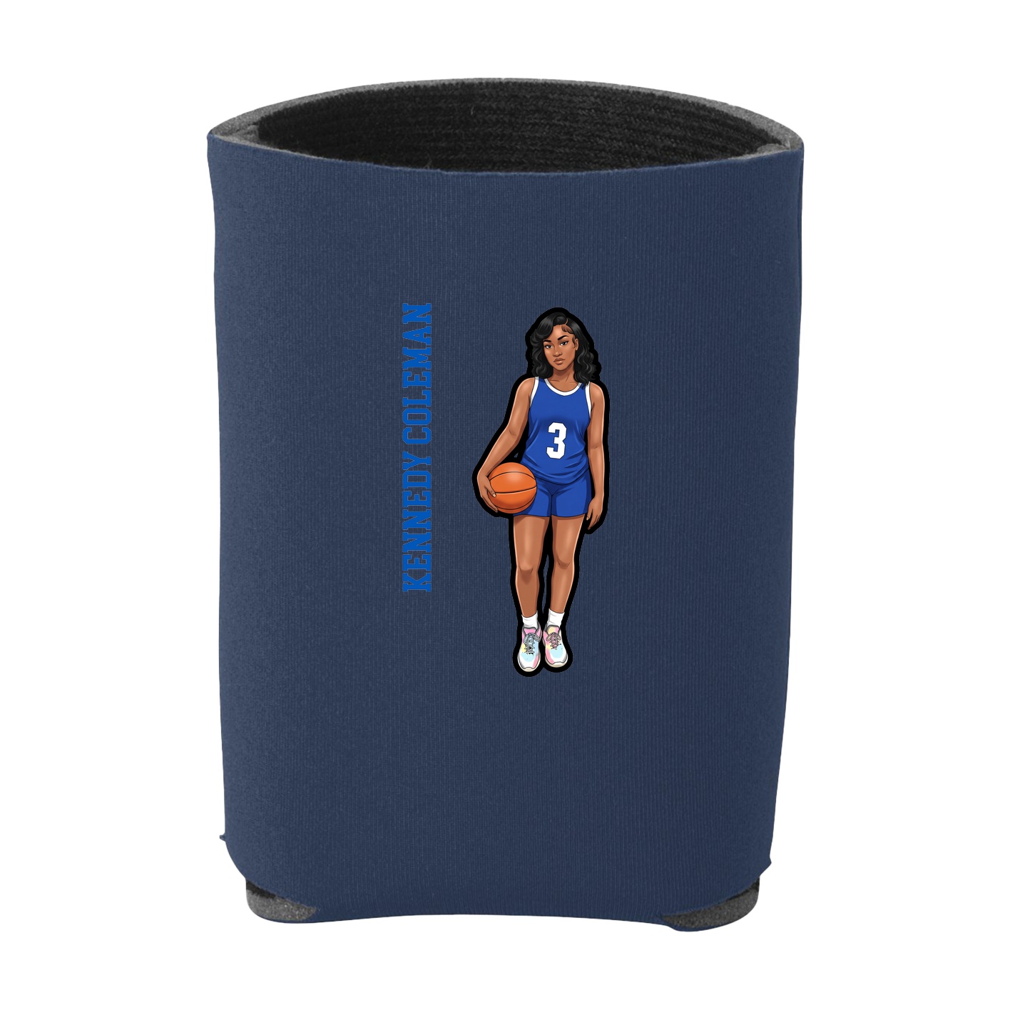 Can Holder — Name Vertical in Navy