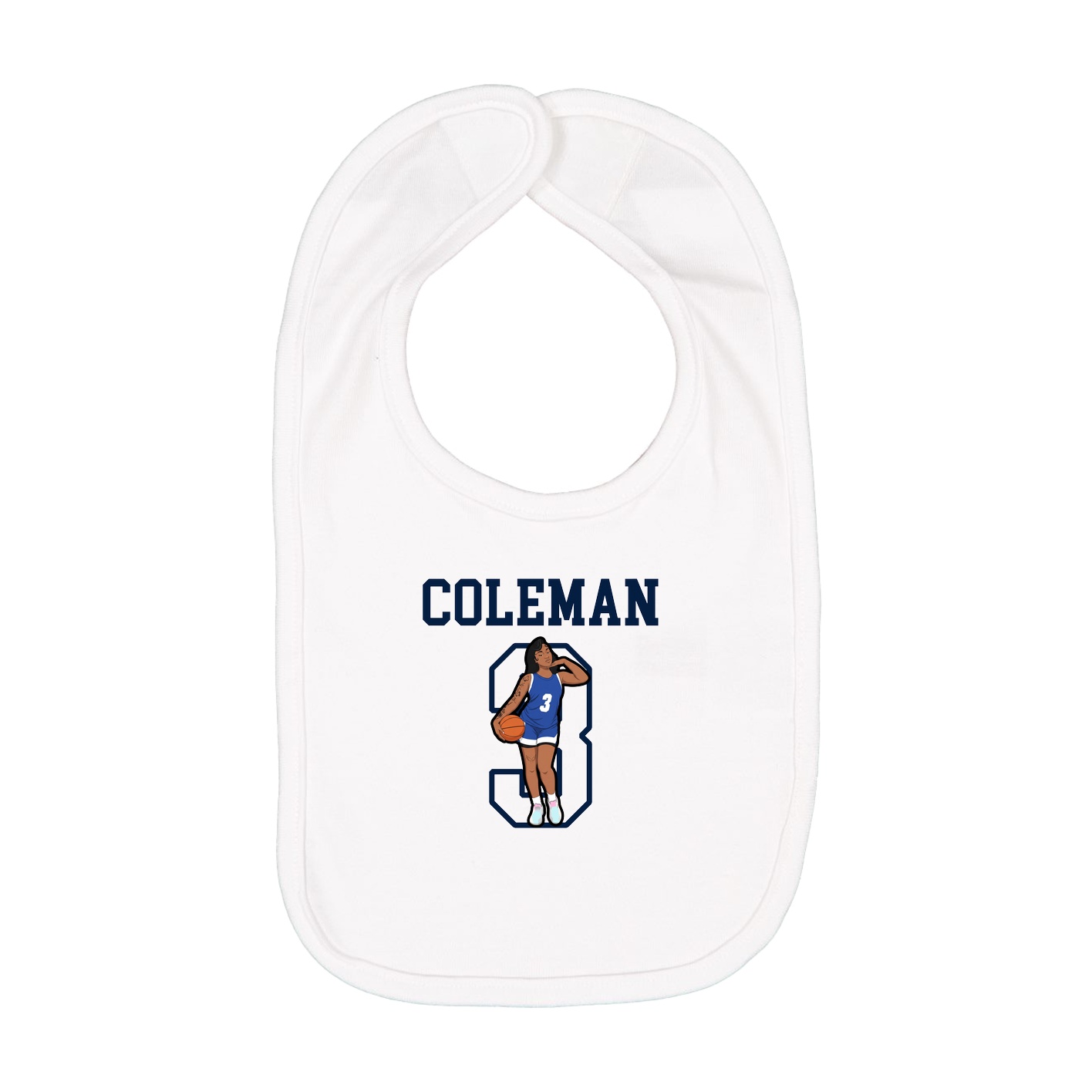 Infant Bib — Shirsey in White
