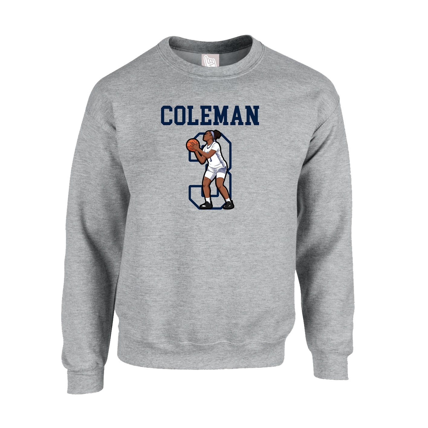 Fleece Crew — Shirsey in Grey