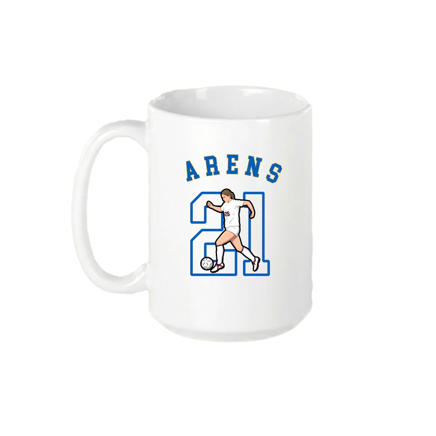 15oz Coffee Mug — Shirsey Arch in White