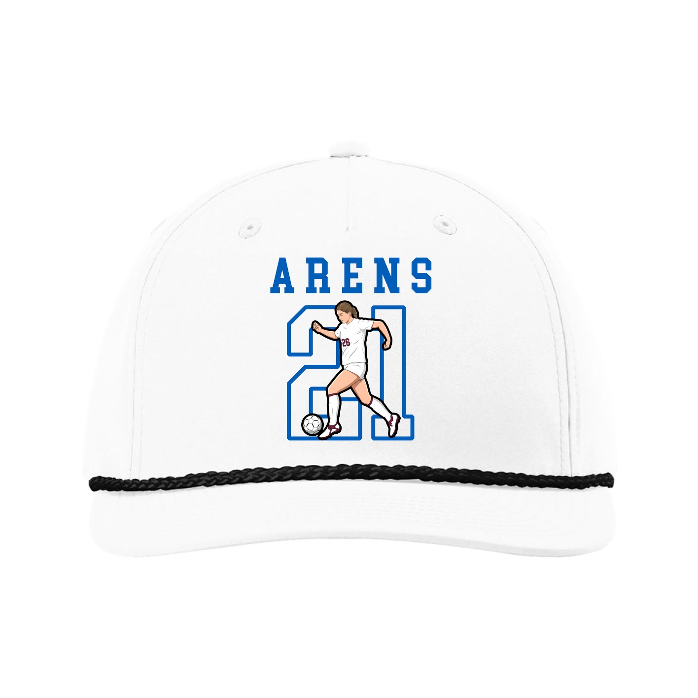 Five-Panel Classic Rope Cap — Shirsey in White
