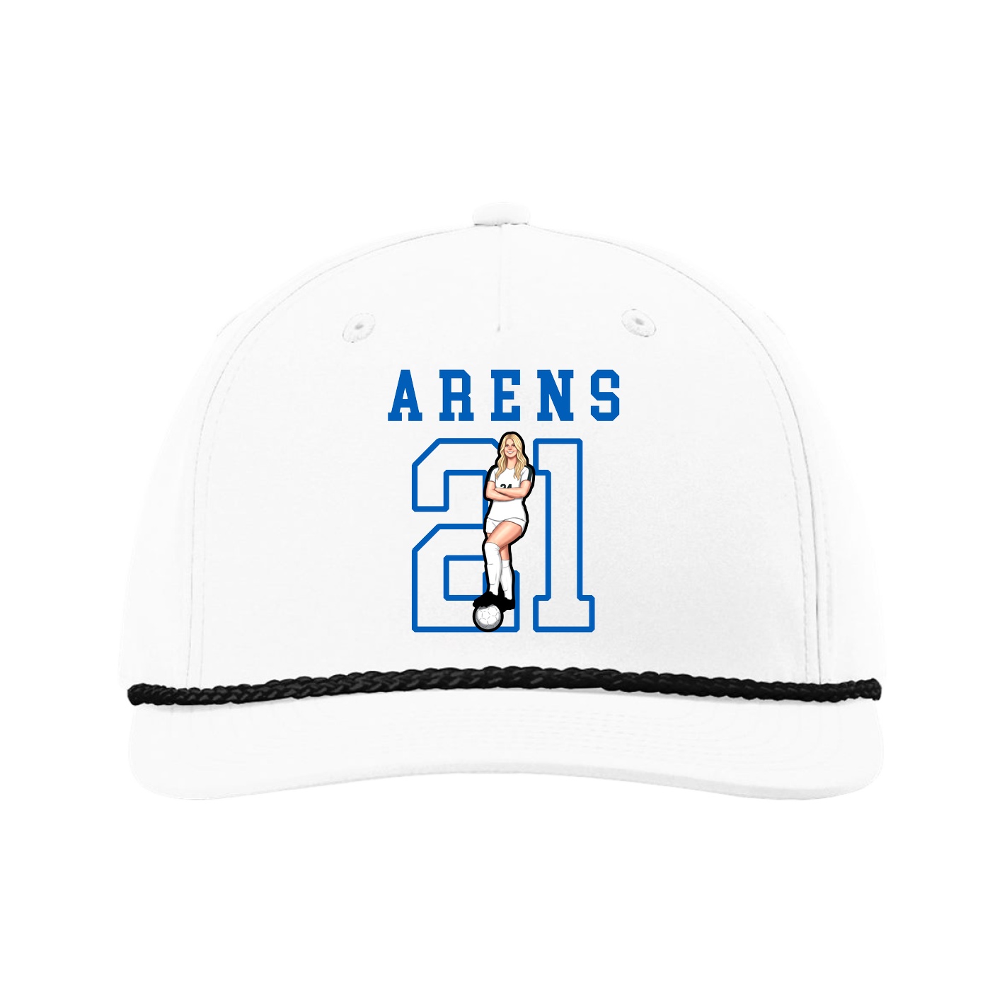 Five-Panel Classic Rope Cap — Shirsey in White