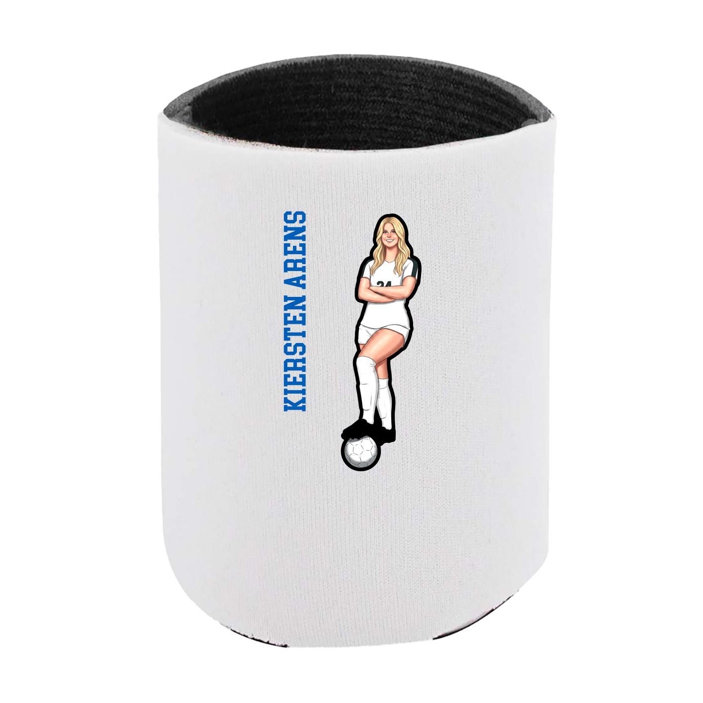 Can Holder — Name Vertical in White