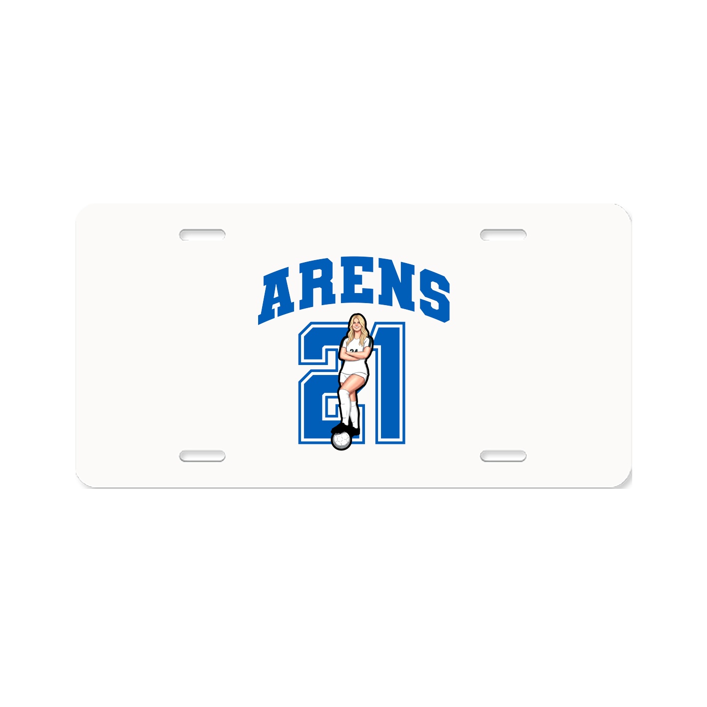 License Plate — Number in Classic